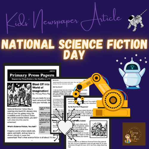 National Science Fiction Day! Step into a Universe of Wonder! Reading & FUN ACTIVITY for KIDS