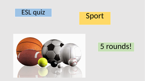 ESL Sports Quiz