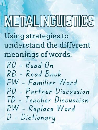 Literacy Strategies