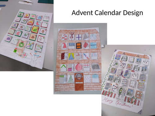 Advent calendar house