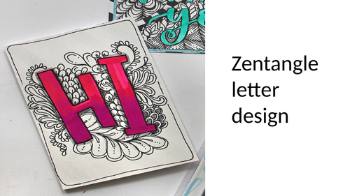 Zentangle letter