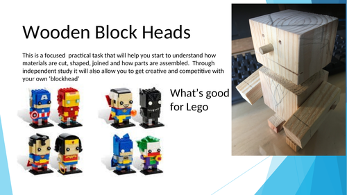 Wooden blockhead
