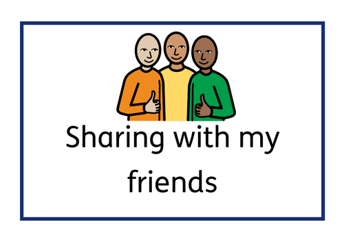 Sharing with my friends social story