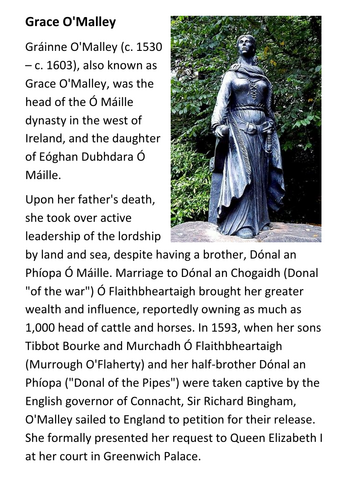 Grace O'Malley Handout