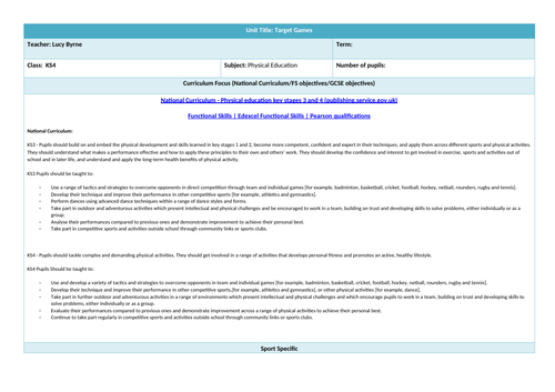 Target Games Medium Term Plans