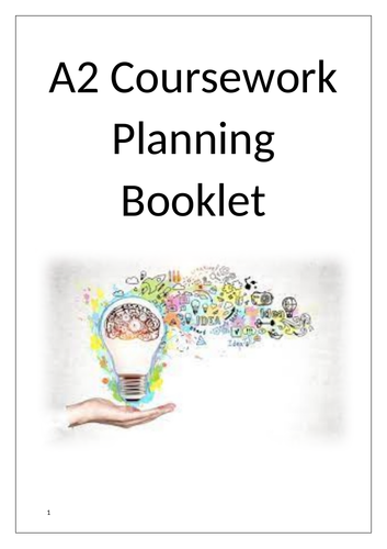 CCEA A2 Courwork Planning booklet