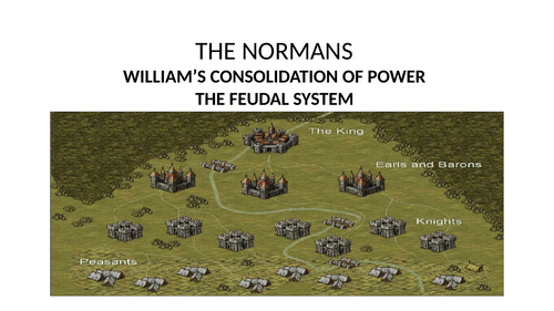 KEY STAGE 3 THE NORMANS. WILLIAM I'S CONSOLIDATION OF POWER LESSON 2. THE FEUDAL SYSTEM