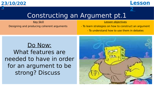 Constructing an Argument pt.1