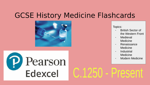 Edexcel GCSE history Medicine Through Time flashcards