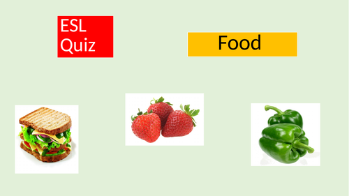 ESL Food quiz