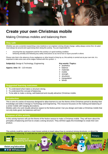 Create a Christmas mobile