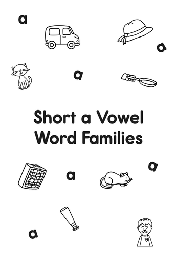 CVC Short Vowel Word Family Workbook