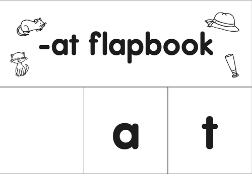 Short vowel sounds CVC word flapbooks_onset and rime