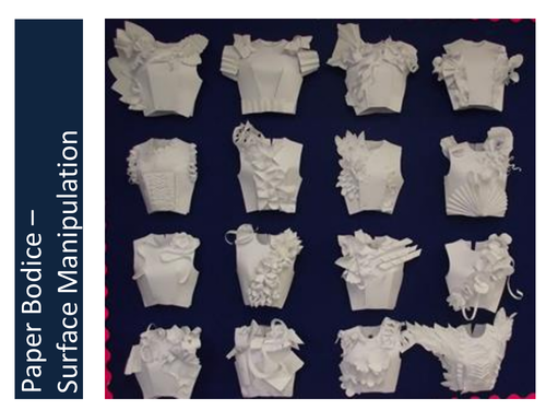 Textile Bodice - Paper Modelling