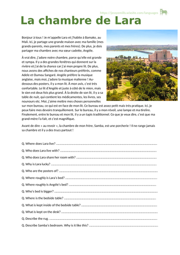 French Reading Comprehension - Home