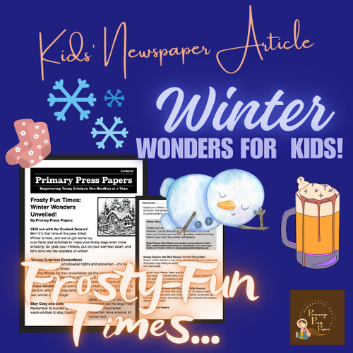 Frosty Fun Times: Winter Wonders Unveiled ~ Epic Reading Adventure & ACTIVITY for Kids!