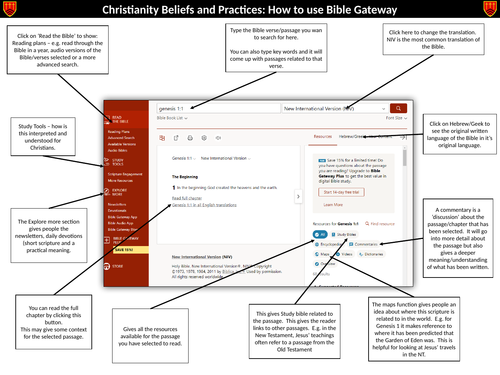 Bible Gateway How To...