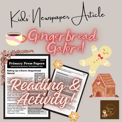 Gingerbread Galore: A Sweet Reading Lesson for Young Minds with Activity!