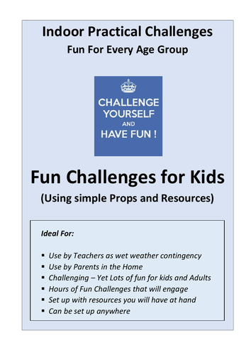 Wet Weather Games and Activities for all ages