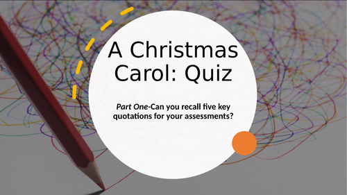 A Christmas Carol: Quiz