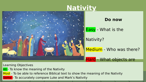 Nativity - KS3