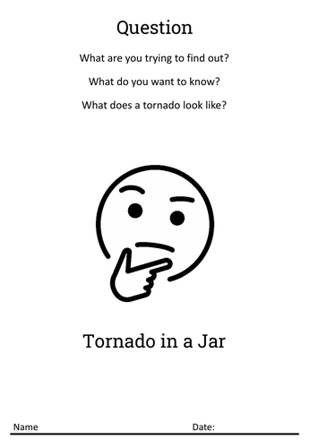 My first Science lab report: Tornado in a jar for kids Science experiment