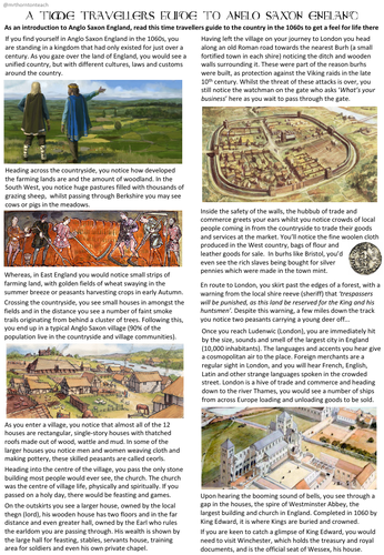 GCSE - A Time Travellers Guide to Anglo Saxon England