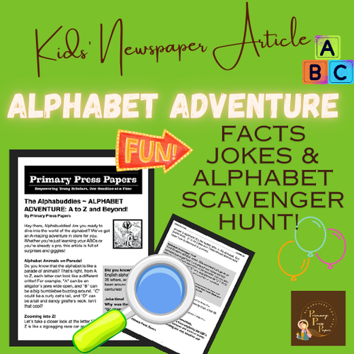Alphabet Adventure for Youngsters: Reading Comprehension & Activity