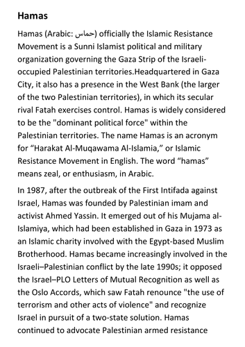Hamas Handout