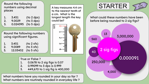 GoStartMaths Starter - Error Intervals GCSE Grade 5