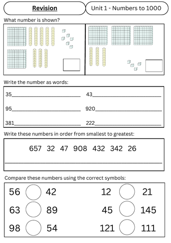 Revision- numbers to 1000
