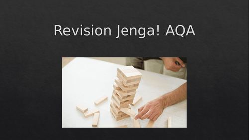 AQA Psychology revision Jenga