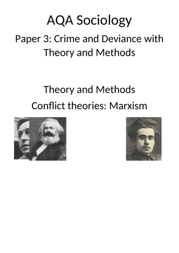 A-Level Sociology - Theory & Methods - Marxism Lesson