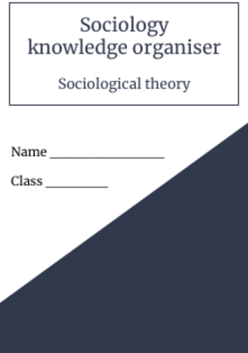 Sociology - Theory booklet for all GCSE units