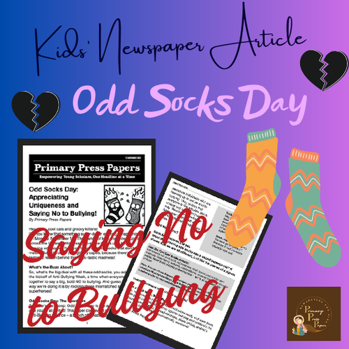 Odd Socks Day: Saying No to Bullying & Appreciating Uniqueness! Kids Text & FUN