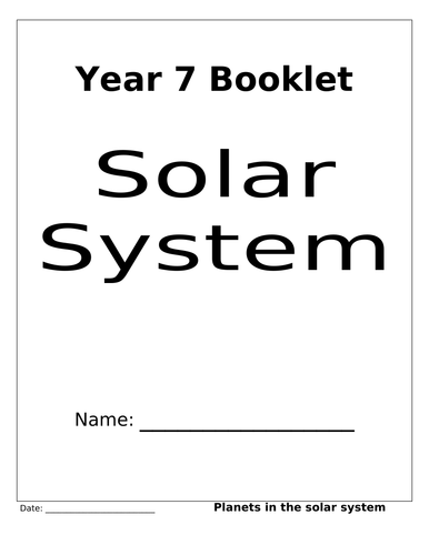 whole topic worksheets space