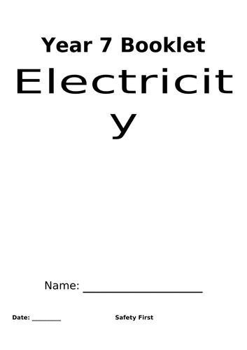 Electricity worksheet for all topic