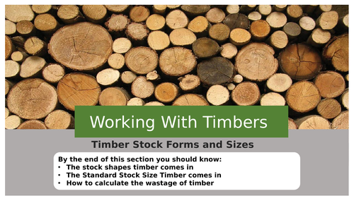 Timber Forms and Stock