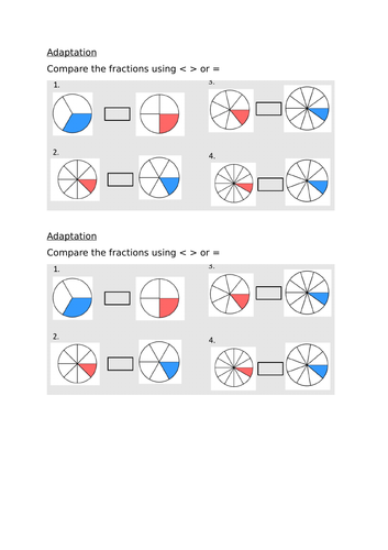 Comparing Fractions