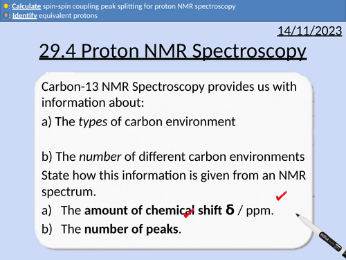 A level Chemistry: Proton NMR Spectroscopy