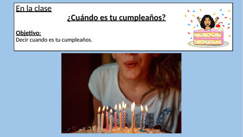 Spanish lesson - ¿Cuándo es tu cumpleaños? (When is your birthday?)