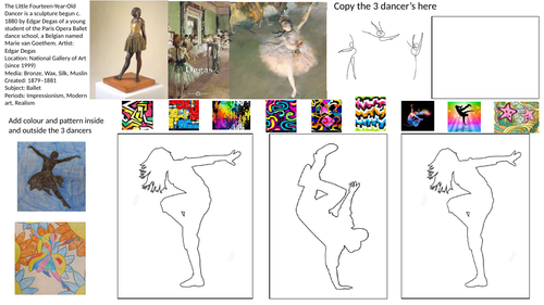 Degas street dance  worksheet