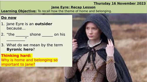 Jane Eyre - Recap - 2 Lessons