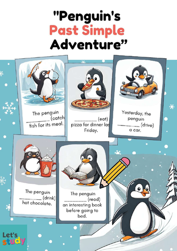 Penguin's Past Simple Adventure.
