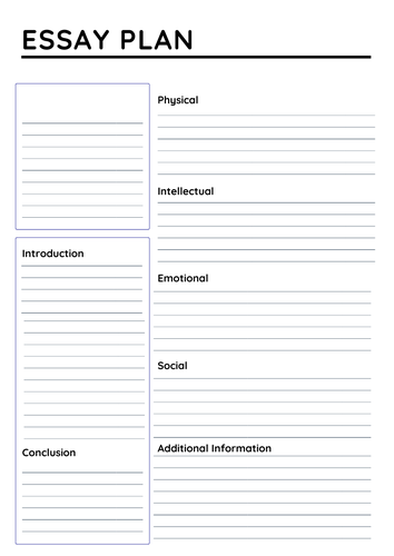Health and Social Care Essay Plan