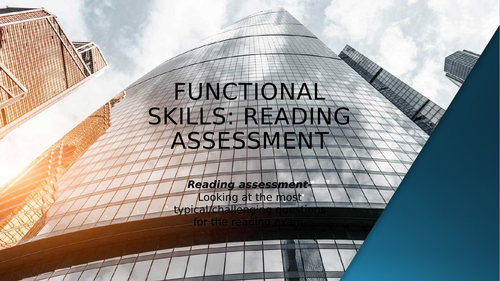 Functional Skills : Reading Assessment full walkthrough