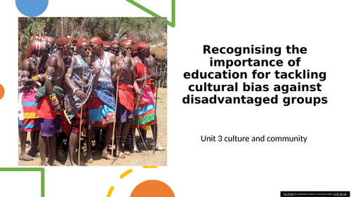 Importance of tackling cultural bias against disadvantaged groups