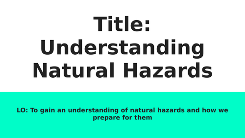 Natural Hazards