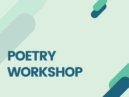 Presentation - Beginners poetry workshop