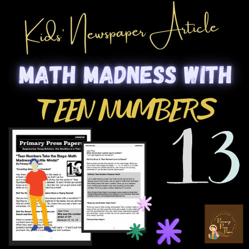 'Teen Numbers Take the Stage: Math Madness for Little Minds!' Reading & FUN
